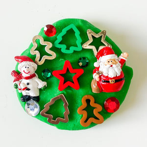 Santa and Snowman Dough Jar