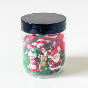 Santa and Mrs. Claus Dough Jar